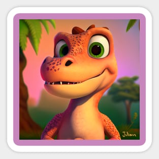 Baby Dinosaur Dino Bambino - Julian Sticker